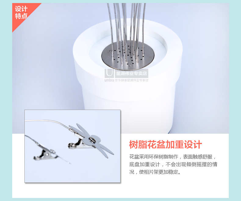 umbra PETAL花瓣台式相架 相框 相片树 桌摆相架 婚庆婚礼用品 礼物 白色670