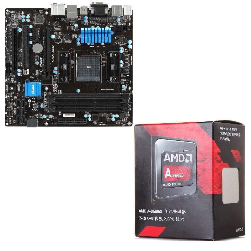 AMD APU系列A8-7650K盒装CPU + 微星...
