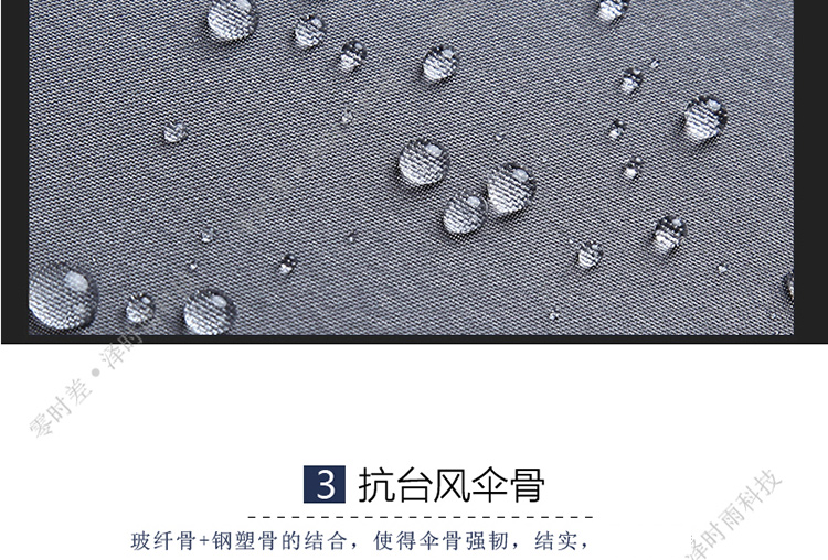 零时差创意3M夜行反光雨伞男士商务伞 全自动伞自开自收雨伞 超大女士折叠晴雨伞三折大伞超轻 全自动大号蓝色