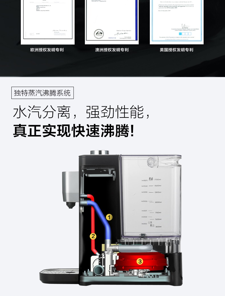 
                                        北鼎（BUYDEEM）S501即热饮水机台式 小型 白色【京东配送】                