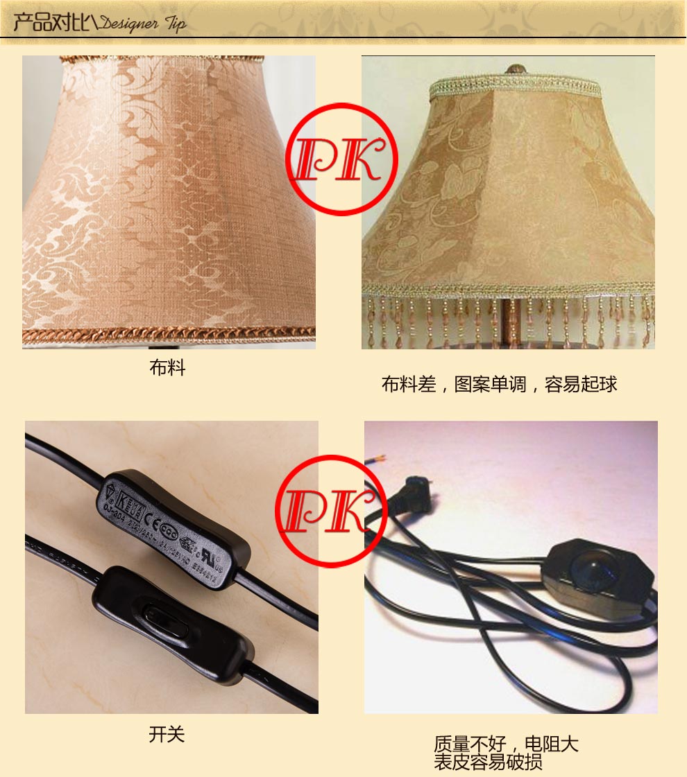 得美莱斯 客厅台灯欧式落地灯 床头台灯 卧室复古台灯温馨家居装饰品落地灯 婚庆乔迁礼物 GYB5001