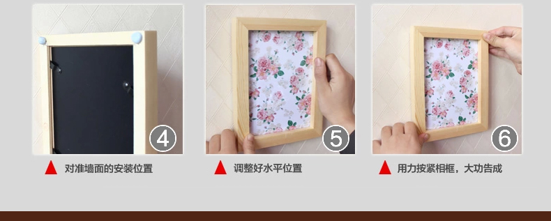 古笛 实木圆边欧式相框 7寸 10寸 挂墙 摆台 复古相架 创意相片架 红色 7寸摆式( 高档欧式 )