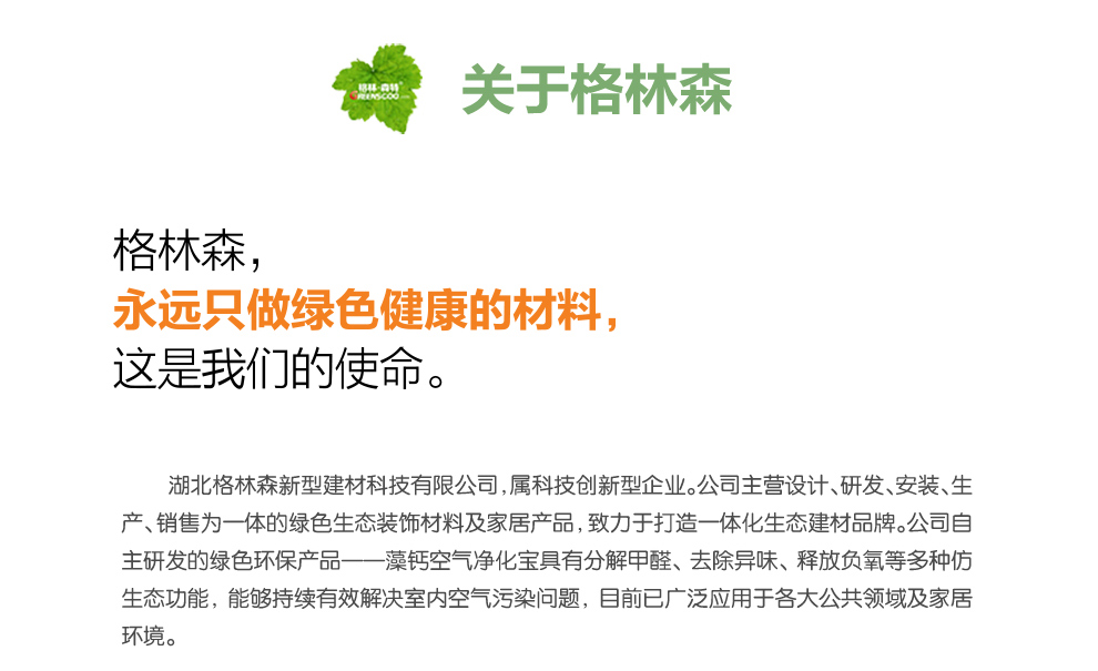 格林·森特 藻钙装修除甲醛空气净化系列 新房装修家具去除甲醛苯油漆味 甲醛甲苯异味清除剂 装修除醛宝 200G*16袋/箱