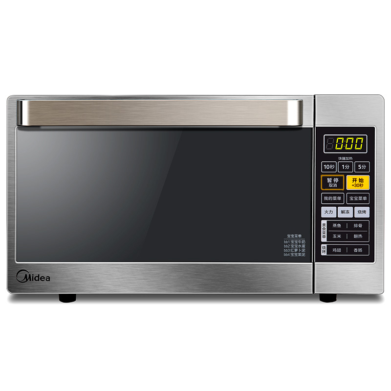 美的（Midea）微波炉 平板加热不锈钢面框 M5-L...