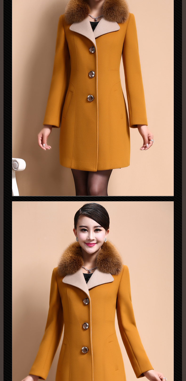 The World 2015 autumn and winter fun Doi New) Long Fox washable wool coat is gross 6305 Yellow XL Photo, prices, brand platters! The elections are supplied in the national character of distribution, so action, buy now enjoy more preferential! As soon as possible.