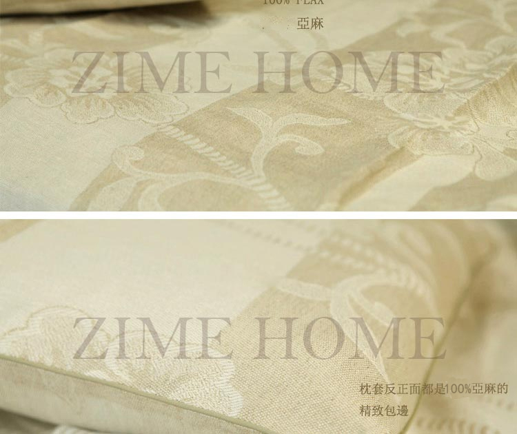 
                                        滋木(ZIME) 家纺凉席套件 亚麻可折叠老人儿童适用双人加大款大提花三件套 220*240cm亚麻                