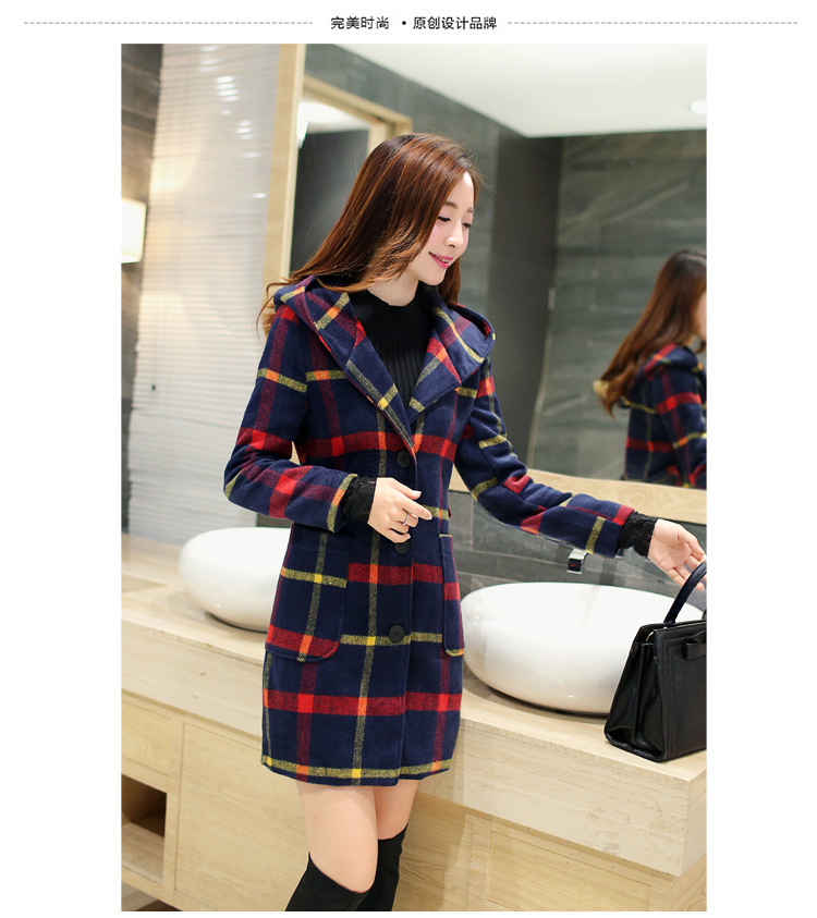 Mr. Qian 2015 new products in the autumn and winter long coats of female Korean? stylish grill is a gross? red and yellow jacket female W1569 grid L picture, prices, brand platters! The elections are supplied in the national character of distribution, so action, buy now enjoy more preferential! As soon as possible.