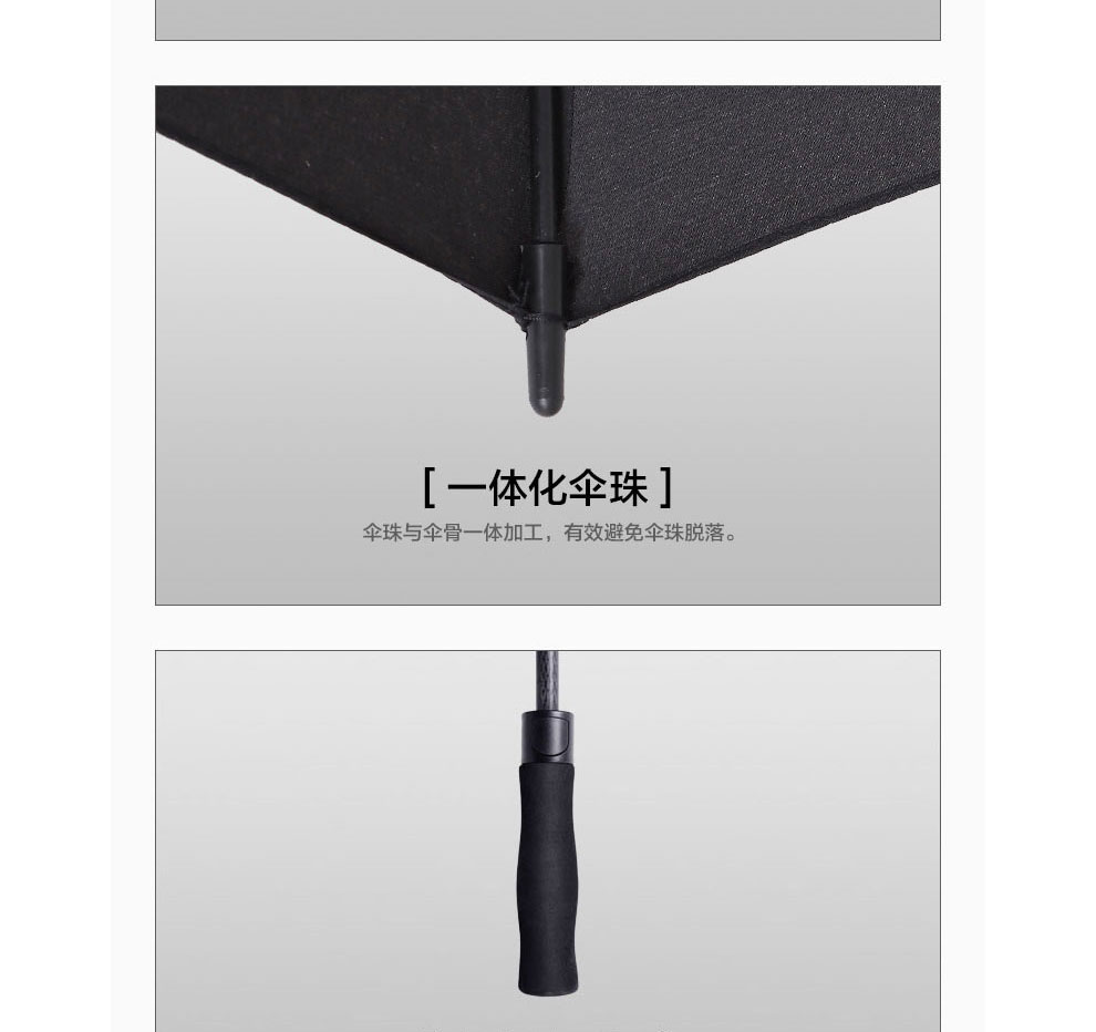 
                                        511伞男士折叠伞晴雨两用韩氏全自动雨伞创意伞长柄伞三人户外太阳伞 黑胶(三折双人加厚伞布防雨防晒)                