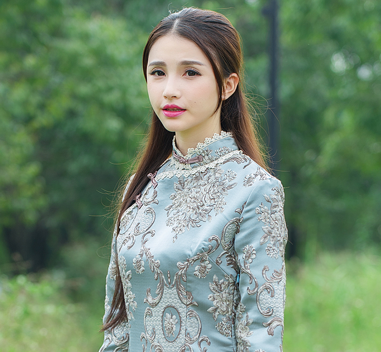 Zoun autumn 2015 New Carter Palace flower embroidery ramp collar retro-pressed manually tray clip qipao Sau San dresses 020 map color M brand, prices, picture platters! The elections are supplied in the national character of distribution, so action, buy now enjoy more preferential! As soon as possible.