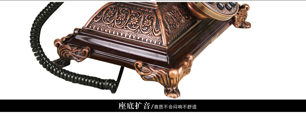 
                                        复古电话座机仿古电话机座机家用创意装饰摆件 CY-501A                