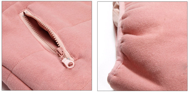 幕依3021#狐狸毛 秋冬装新品 貉子毛连帽拉链加厚卫衣套装女款三件套 粉色3件套 L好质量