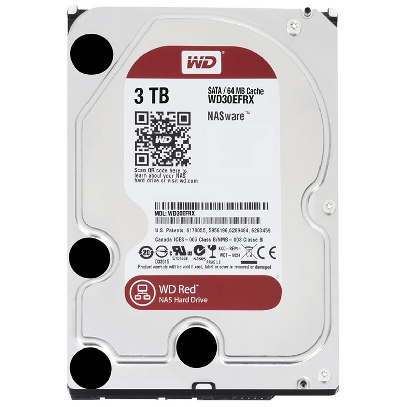 西部数据(WD)红盘 3TB SATA6Gb/s 64...
