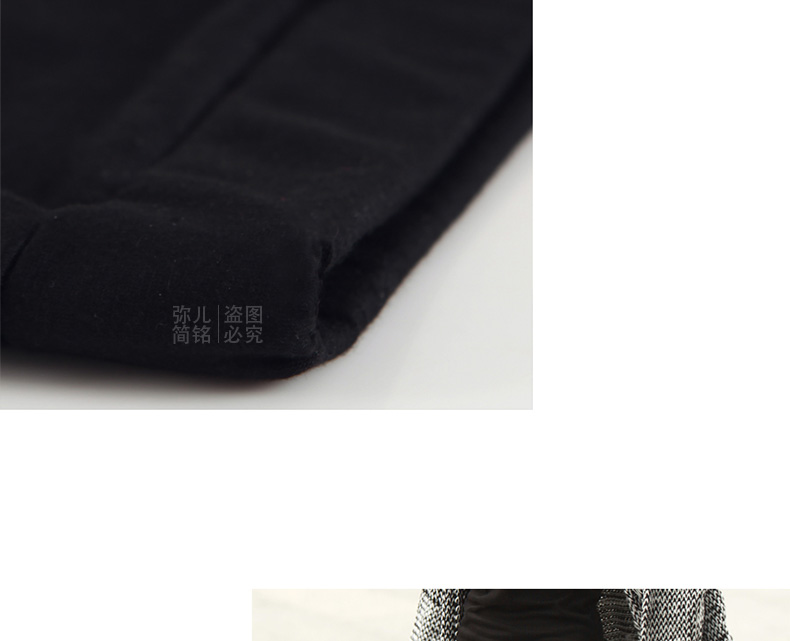 
                                        简性2016秋冬新款打底裤女韩版包臀修身显瘦弹性大码褶皱假两件套裙裤 黑色 XXL                