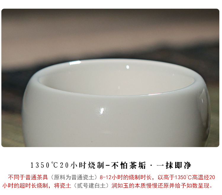 陈清宜/贰号德化建白瓷茶具陶瓷茶杯全手工限量/静莲杯 禅心杯