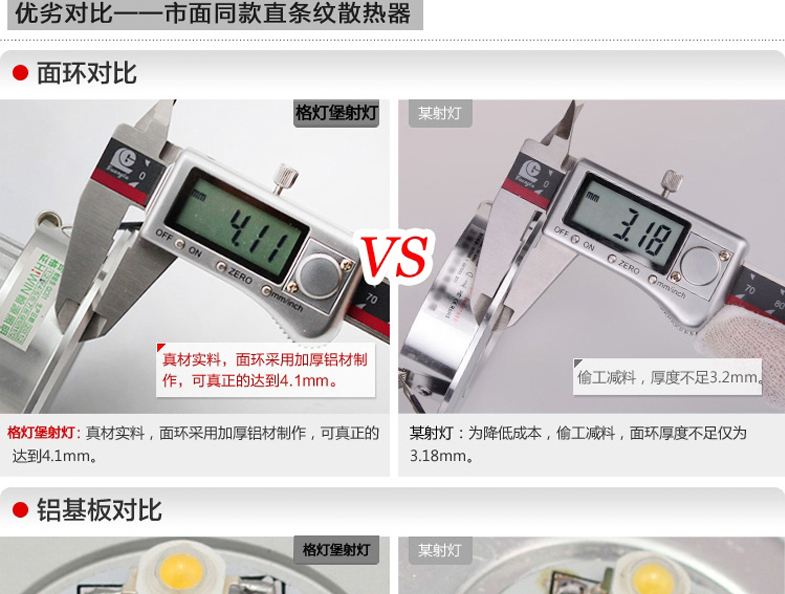 格灯堡 LED天花射灯1W高亮度LED大功率背景墙灯led灯酒柜射灯0153-1W
