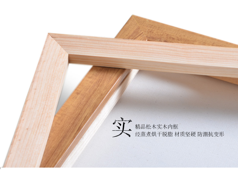 
                                        梓晨 ZIIC 3框组合实木照片墙/相框墙/相片墙/组合相框 HD-003 黑色.不含画芯                