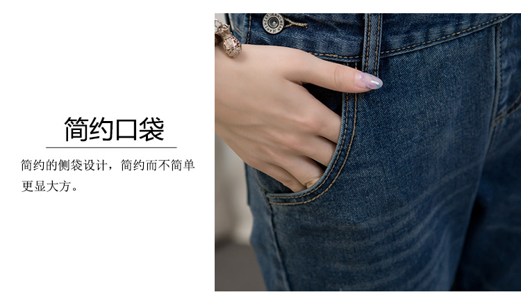 森特丹尼 2015秋季新款韩版休闲宽松显瘦高腰牛仔裤背带裤长裤女潮学生吊带百搭连体裤 蓝色 M