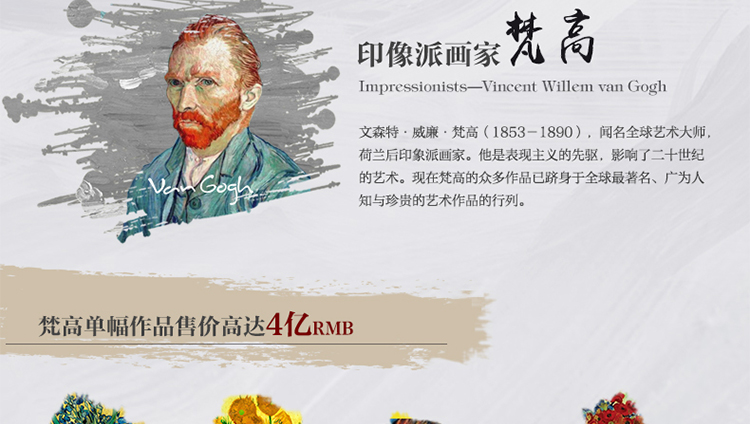 
                                        橙舍 欧式玄关装饰画 现代餐厅油画 有框卧室挂画版画 梵高油画 杏花 沙发背景墙装饰画 雅韵铜金 装框高64*宽75                