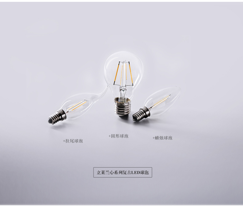 立莱led节能电灯泡 e27大螺口球泡e14小螺口蜡烛拉尾灯护眼照明日光暖黄光家用装饰光源 4.5w球形E27