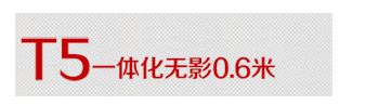 纳新LED灯管T5透明管一体化日光灯全套9W/0.6米/暖白光NXTU5006-2-B2