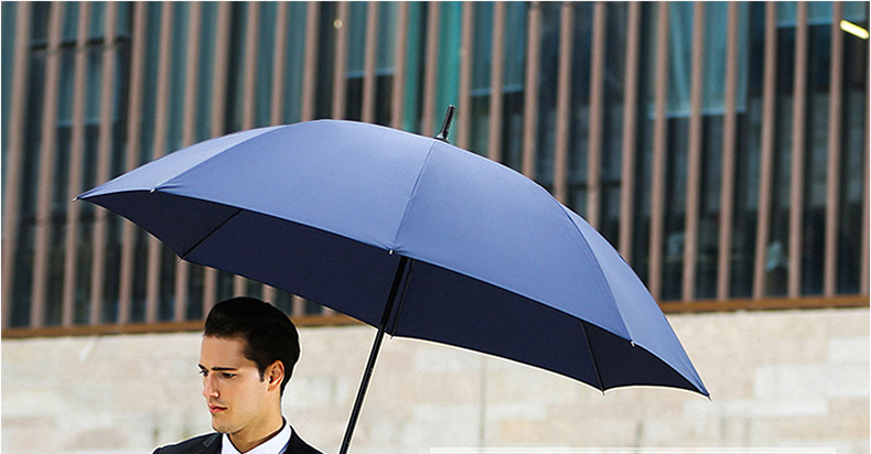 顺风包邮正品碳纤维雨伞全碳纤维长柄超大结实长柄伞 纯手工低调礼品雨伞男士高端商务伞 碳纤维-130CM黑色