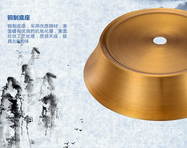 中式陶瓷台灯卧室床头灯 美式客厅台灯婚庆青瓷装饰台灯 YQ3005A