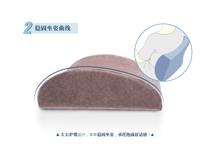 
                                        那一家 加大加厚护腰靠垫 办公室靠枕椅子腰垫 孕妇记忆棉腰枕腰椎靠背 慢回弹背垫汽车腰靠 雅灰                