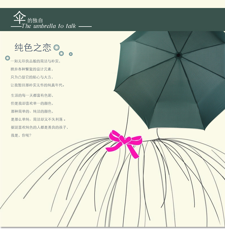 太阳城(SUN CITY)男女商务雨伞三折全自动开收双人折叠防风伞CF013   黑色