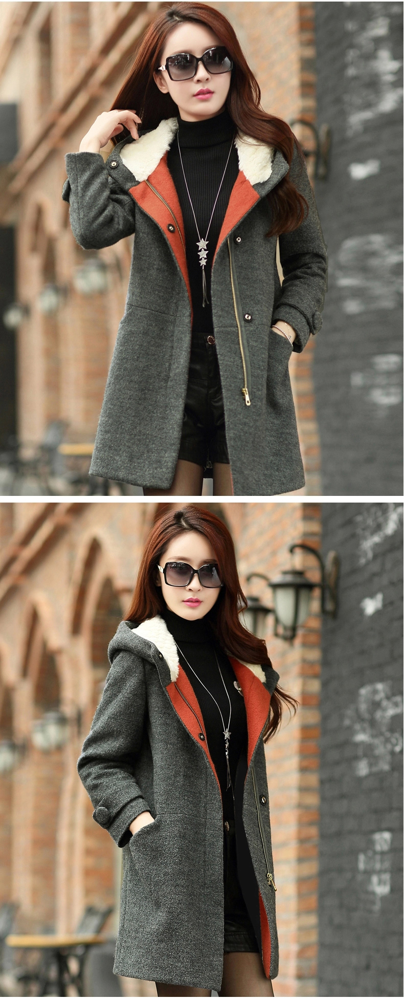Cabinet-Gye-coats autumn 2015)? the new Korean women in the thick of gross?? jacket coat female autumn and winter D2 carbon L picture, prices, brand platters! The elections are supplied in the national character of distribution, so action, buy now enjoy more preferential! As soon as possible.