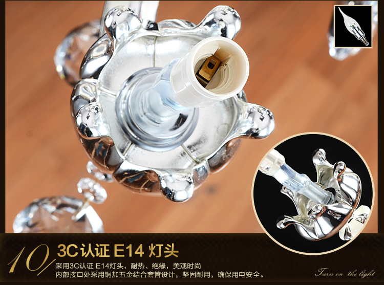 
                                        华艺灯饰 装饰壁灯床头卧室镜前客厅过道水晶灯锌合金欧式灯具 火百合 DB35 壁灯 2头                