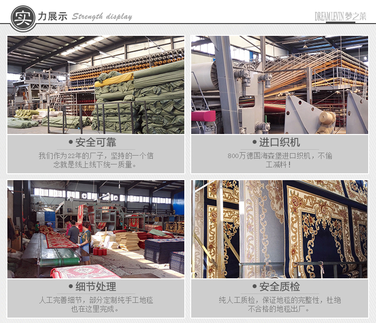 梦之莱 客厅地毯茶几卧室加厚地毯床边毯 现代简约地毯 幸福美满-银灰色 710MMx1410MM