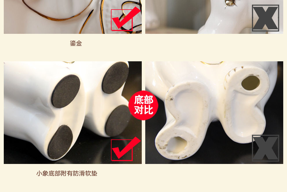 
                                        得美莱斯 结婚礼物大象婚庆摆件工艺礼品 家居摆件装饰品 可爱小象摆设 三只小象一对萌 三只陶瓷小象                