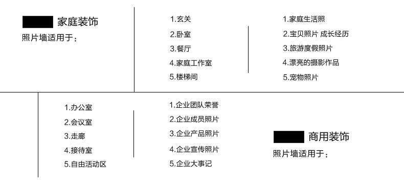 
                                        古笛 实木照片墙 清新小鸟墙贴钟表相框组合 相框墙相片墙HD-0143 白原几米抽象组合                