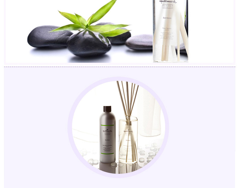 
                                        美国贺曼香薰精油 藤条香薰精油套装 清新淡雅温和卧室香氛精油含玻璃瓶天然青竹香薰精油套装 300ML                