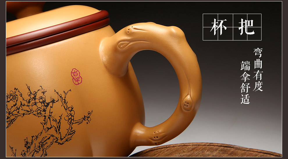 
                                                            尊壶 宜兴梅兰竹菊紫砂杯475ml 蟹黄泥三件杯紫砂茶杯泡茶杯紫砂盖杯带盖过滤 单色竹                