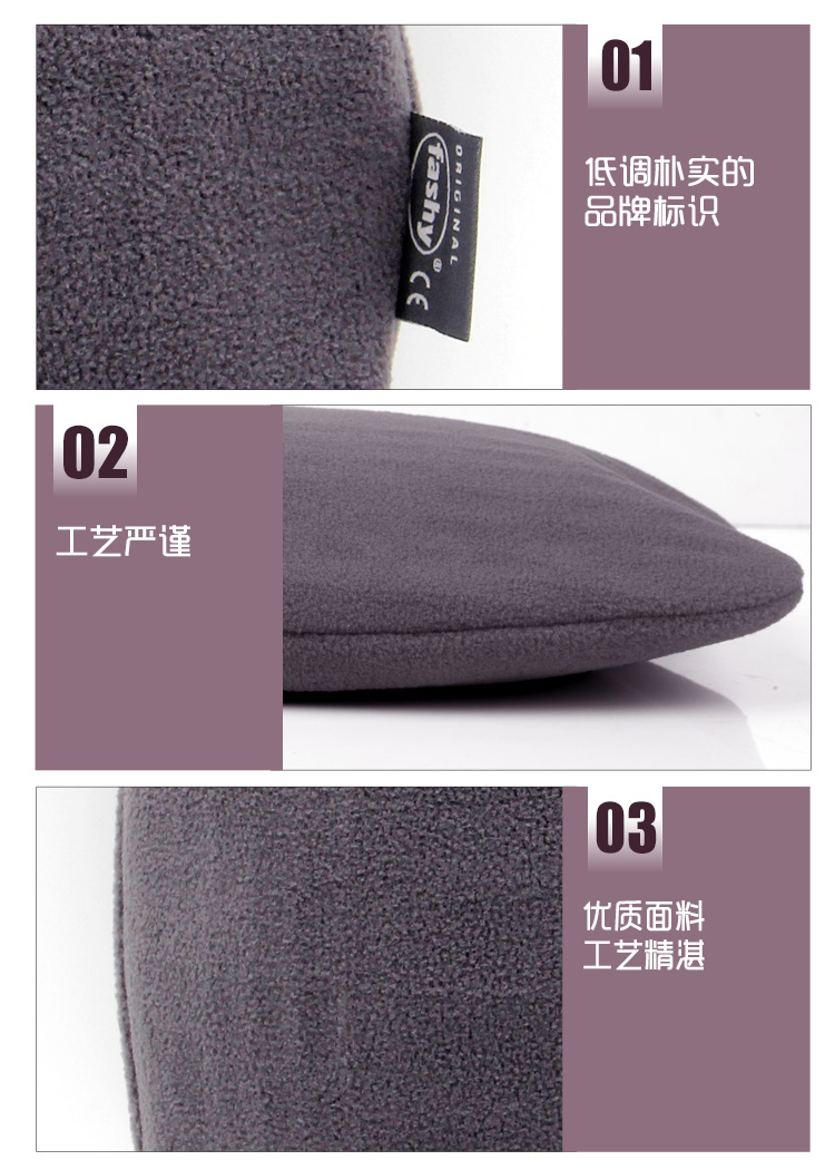 费许(FASHY) 德国进口PVC材质中号绒布外套热水袋  1.4升 灰色fashy6520