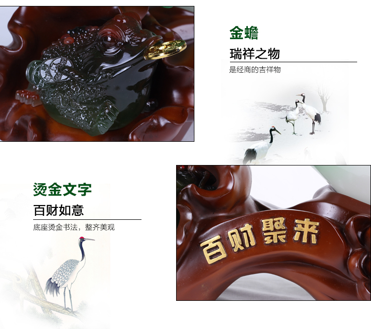 
                                        吉祥坊百财聚来玉白菜工艺品摆件家居办公室装饰品摆件 迷你(95*52*95MM)                