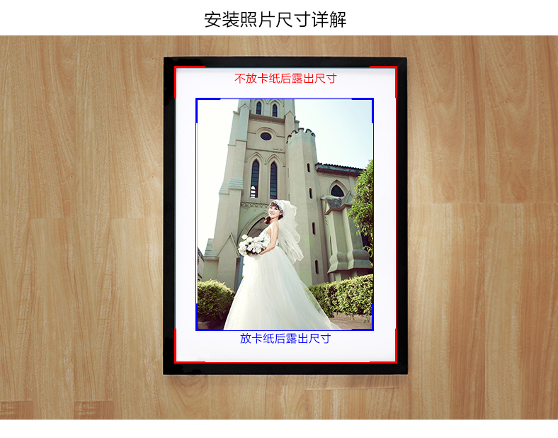 
                                        梓晨 相框 实木大画框挂墙证书16寸18 24寸A4 拼图海报框广告裱框 原木色 12寸挂式【可放25.4*30.5cm】                