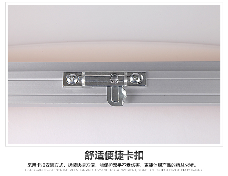 华艺灯饰 现代客厅灯长方形led吸顶灯餐厅无极调光灯饰灯具 IX49 55*55CM无极调光送遥控12-15平_35W