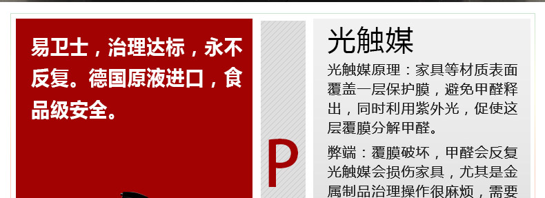 
                                        易卫士 德国进口除甲醛清除剂 去除甲醛喷剂 新房室内装修净化空气家具除味 一套(1瓶喷雾+4支雾化剂)                