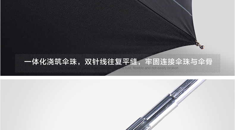 零时差创意防爆冲511雨伞全自动伞男士商务伞超大双人雨伞折叠太阳伞晴雨两用黑胶防晒防紫外线 全自动-大号黑色
