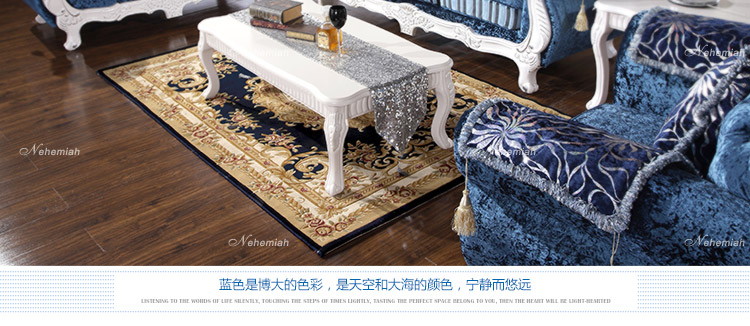 
                                        尼西米奢华简欧地毯 客厅地毯 立体手工剪花地毯 卧室地毯 门厅地毯 茶几垫 多款样式 红色 1.6*2.3m                