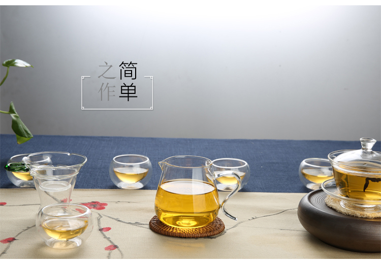 
                                        
                                                            品茶忆友 玻璃茶具 茶杯公道杯茶具配件 jp-02                