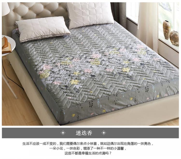
                                        【京东快递】摩亚 床笠双人床1.5米/1.8米可水洗防滑床垫床套席梦思 群芳争艳 180cm*200cm                