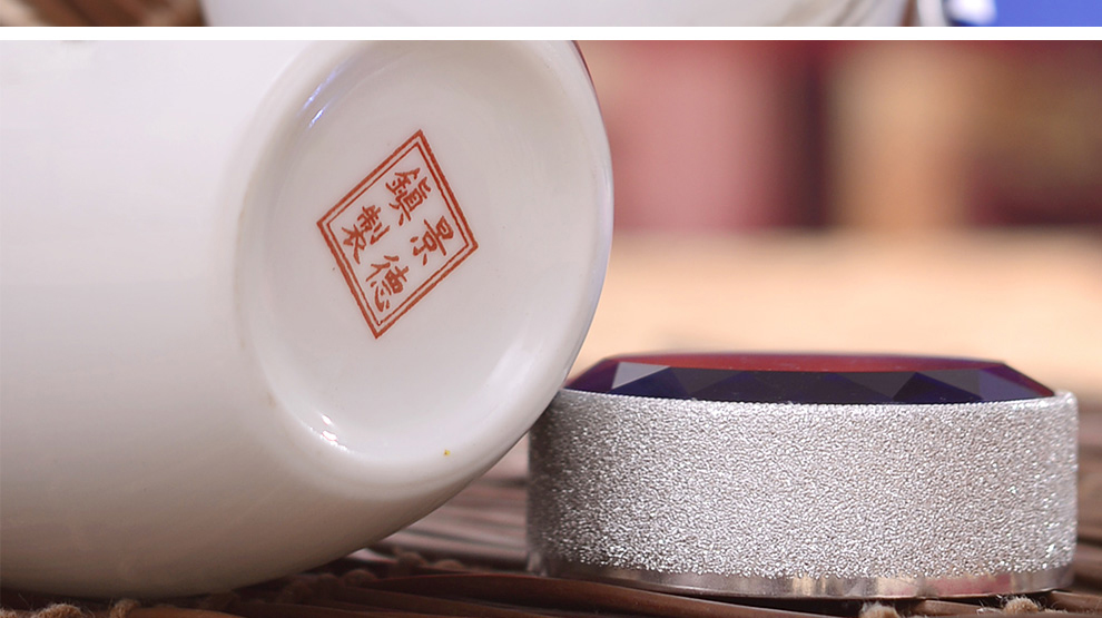 清彩 景德镇陶瓷密封茶叶罐大号醒茶罐 陶瓷功夫茶道配件 高白高透密封罐 z20