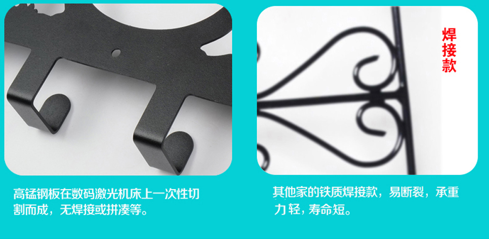 
                                        丽美舒门后挂钩创意不锈钢门背挂衣架强力浴室衣帽钩壁挂衣钩厨房挂钩龙猫铁艺排钩墙壁衣挂钩子 黑色砂面(6钩)                