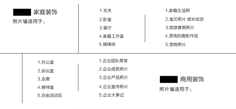 古笛 实木照片墙 相框墙 客厅角花相片墙欧式 相框组合 TM-15-JH 白蓝