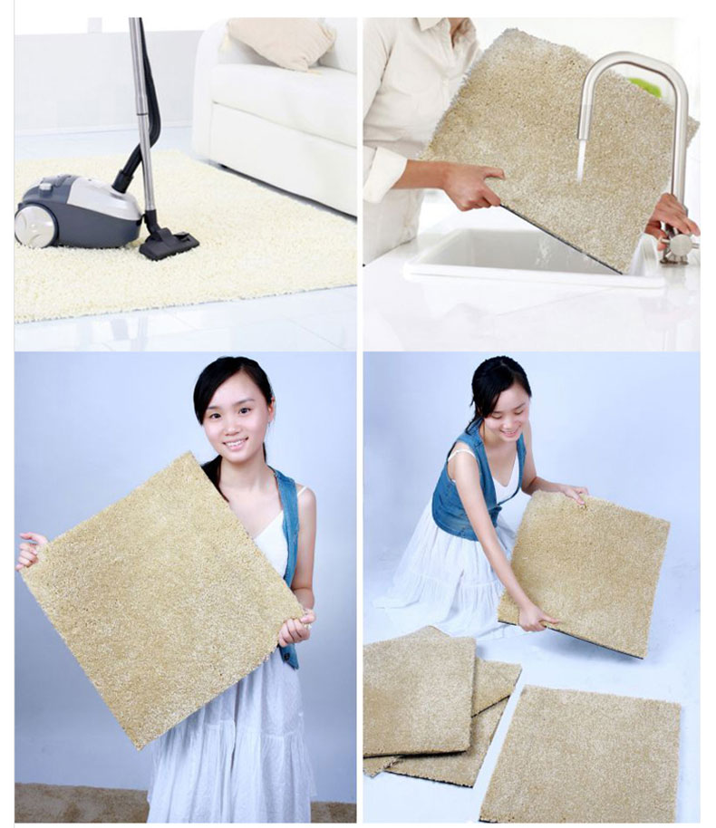 
                                        港龙地毯拼接地毯卧室满铺地毯客厅茶几拼块地毯彩色60cm*60cm H11                