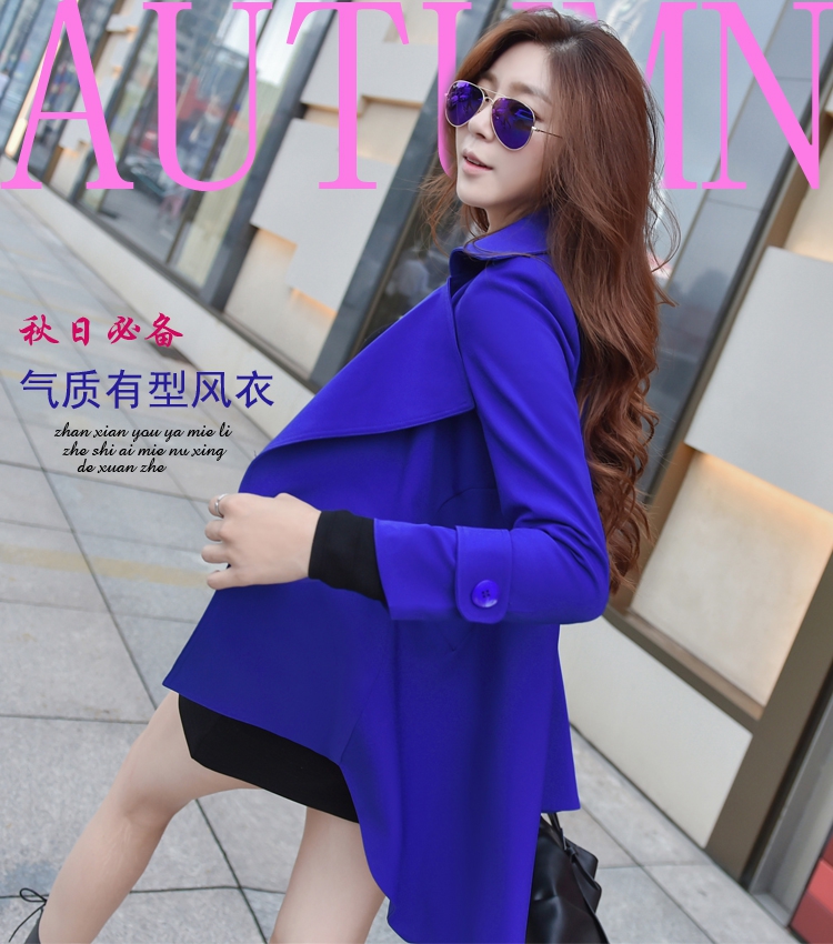 2015大码女装风衣秋季新款韩版胖mm加肥加大斤胖妹妹显瘦外套FZ527 金卡 大码XXXXL