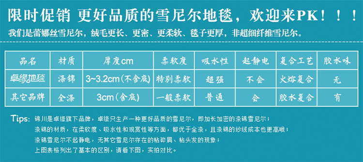 
                                        卓缘 柔软亲肤 更厚更密蕾娜丝雪尼尔 客厅沙发垫卧室榻榻米飘窗垫地毯 多色可定制 浅紫色 定制120/平(1-3天)                